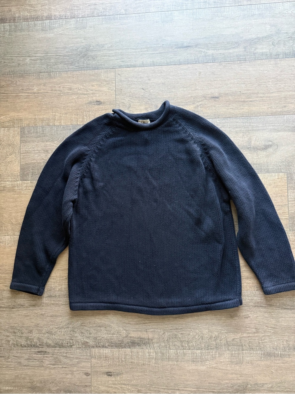 VINTAGE L.L.BEAN CHUNKY ROLL NECK SWEATER